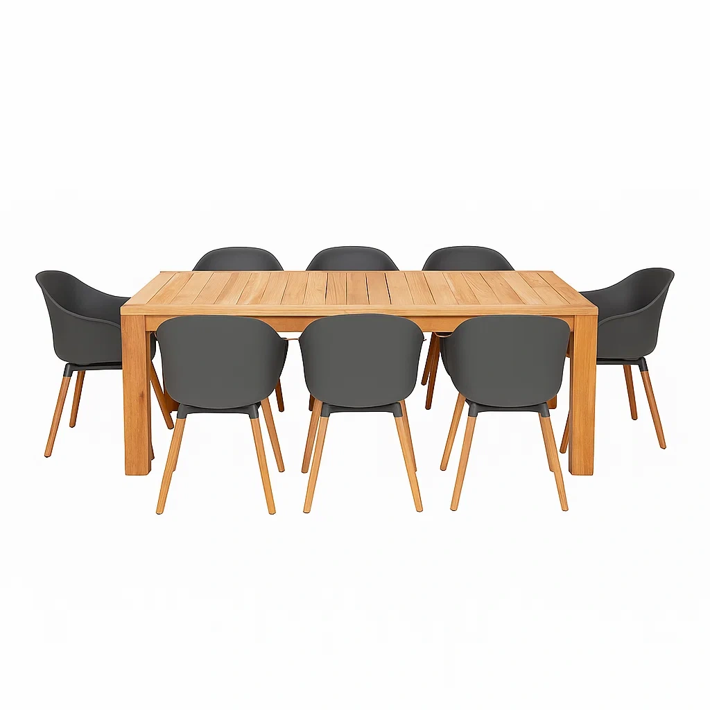 Mobilier d'extérieur,Ensemble table à manger et chaise - furnimosaic