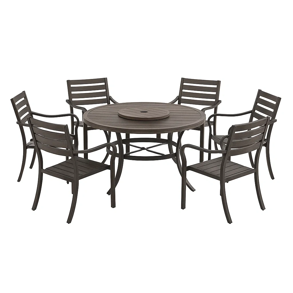 Mobilier d'extérieur,Ensemble table à manger et chaise - furnimosaic