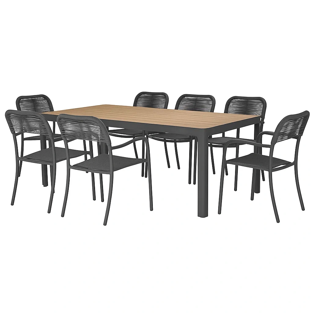 Mobilier d'extérieur,Ensemble table à manger et chaise - furnimosaic