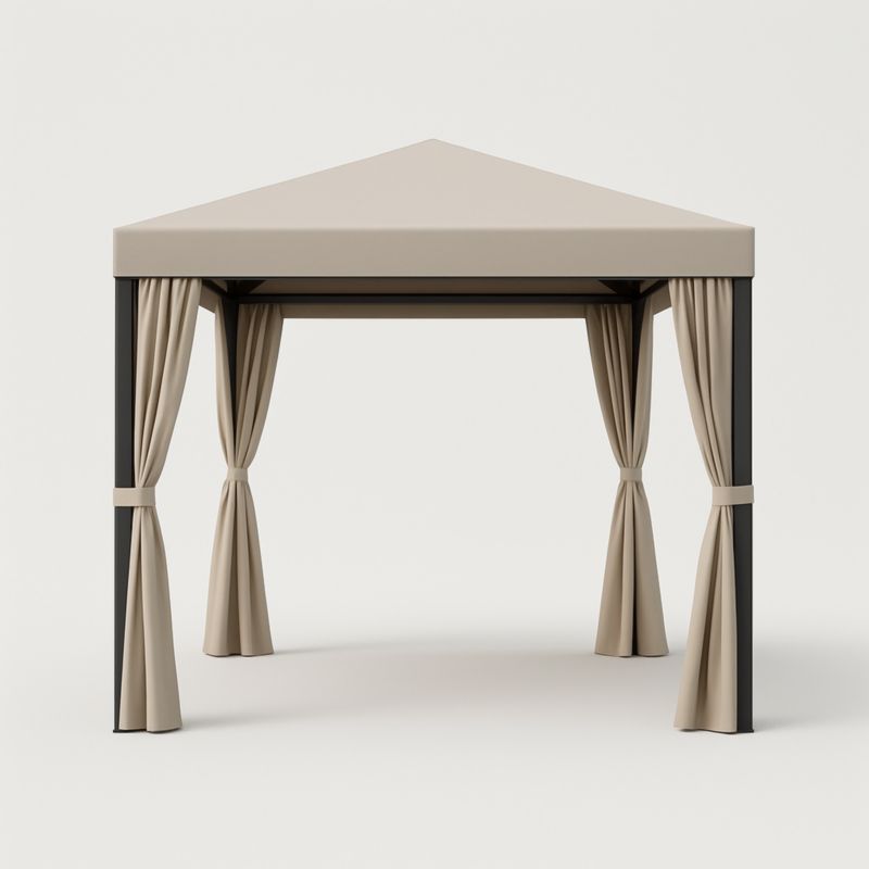 Tonnelle Extérieure Aluminium 300cm x 300cm Beige