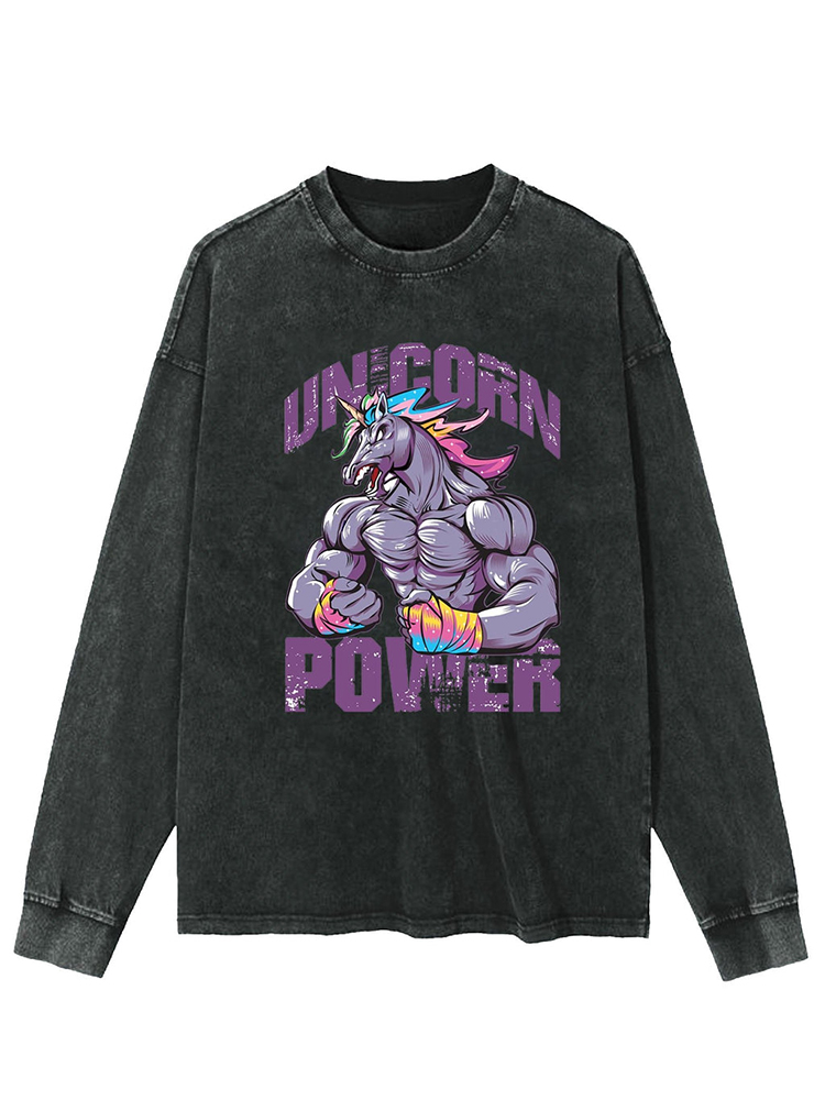 Unicorn Power Washed Sweatshirt