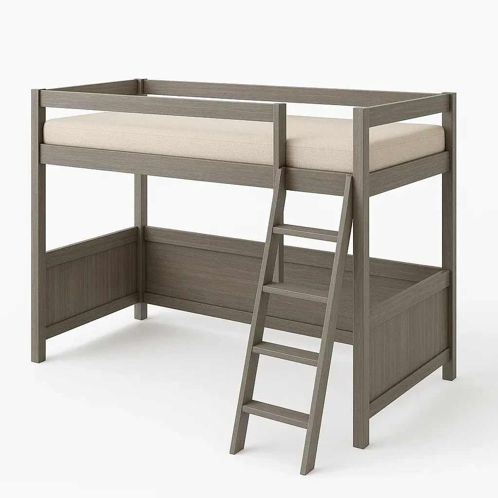 Letto a soppalco,Letto a soppalco in legno - CASAFURNADO