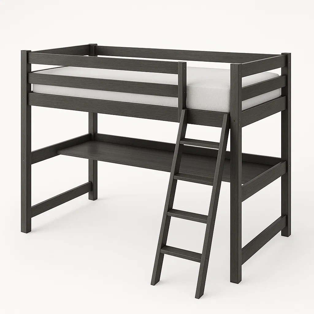 Letto a soppalco,Letto a soppalco in legno - CASAFURNADO