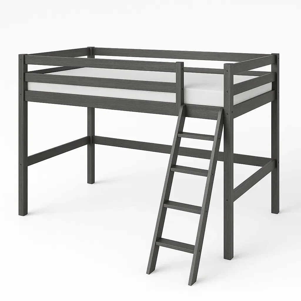 Letto a soppalco,Letto a soppalco in legno - CASAFURNADO