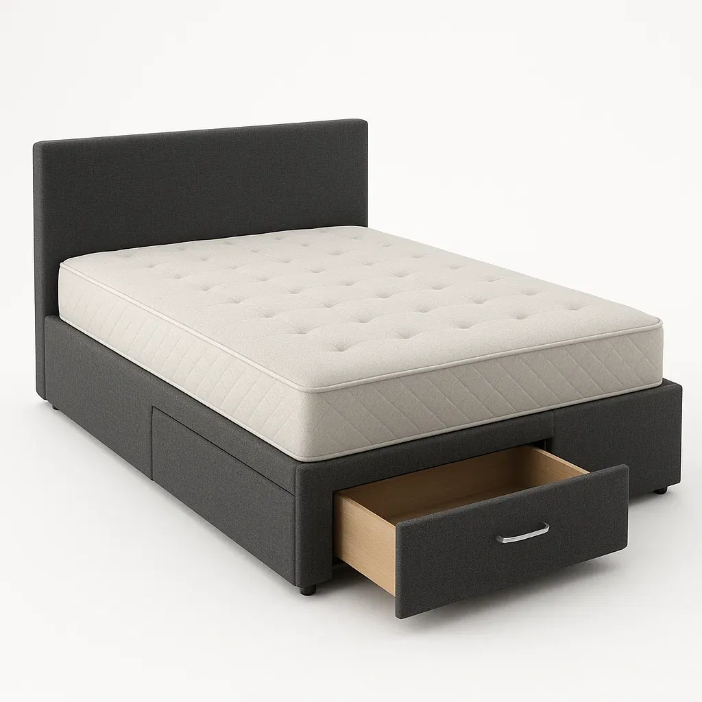 Letto contenitore,Letto contenitore imbottito - CASAFURNADO
