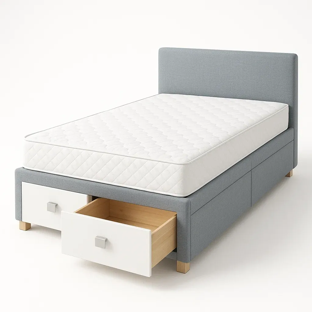 Letto contenitore,Letto contenitore imbottito - CASAFURNADO