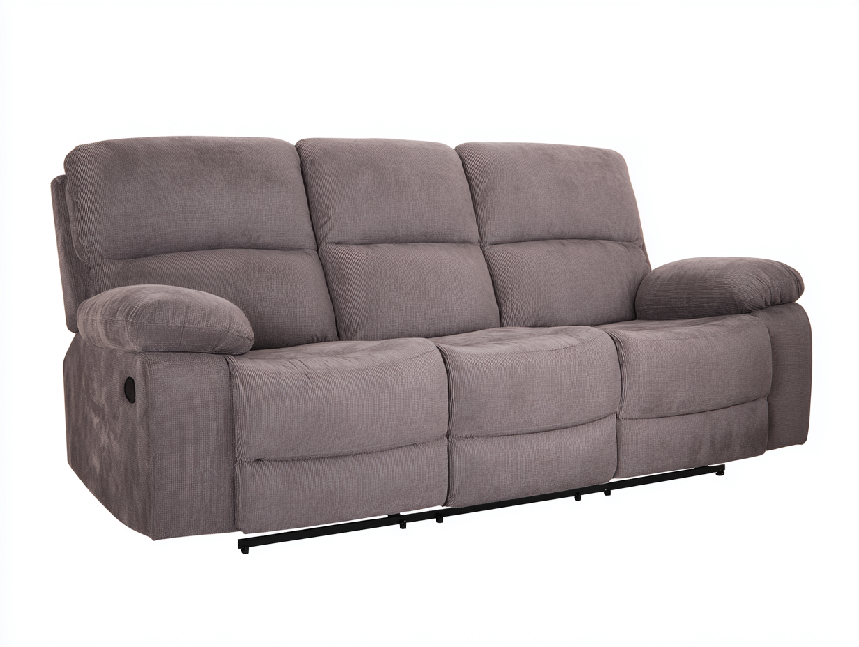 Relaxsofas Stoff gepolstert 200x95x100 cm - Taupe - Modernes Design mit Komfort Relaxfunktion für Wohnzimmer-Loftgobay