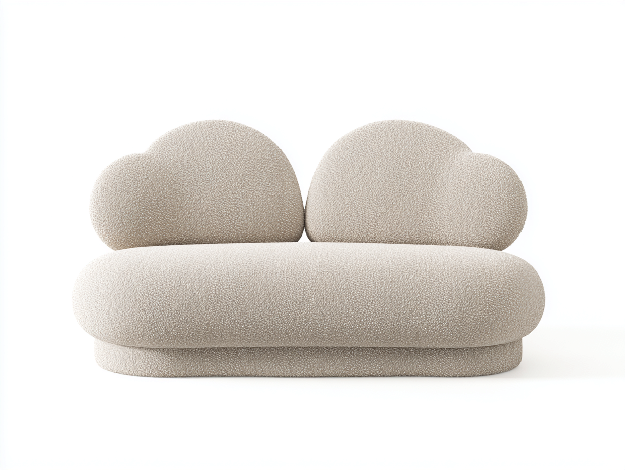 Stoffsofas Strukturstoff 160x85x75 cm - Beige - modernes Design für Wohnzimmer-Nestgohub