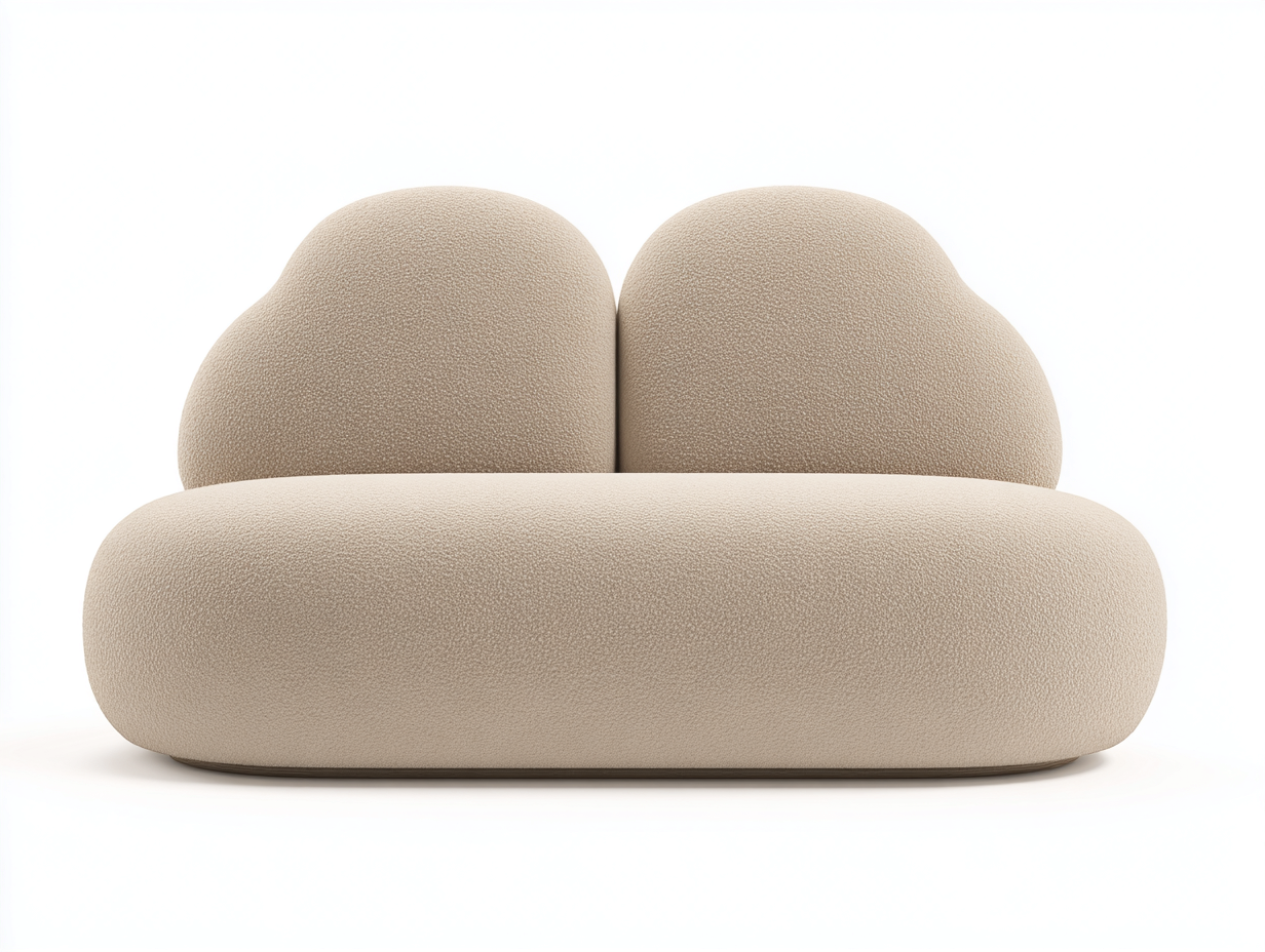 Stoffsofas Strukturstoff 160x85x75 cm - Beige - modernes Design für Wohnzimmer-Nestgohub