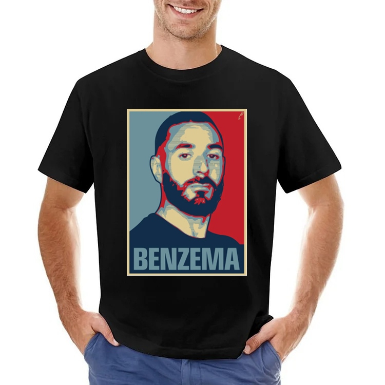 Karim Benzema Inspired Cartoon Men's T-shirt
