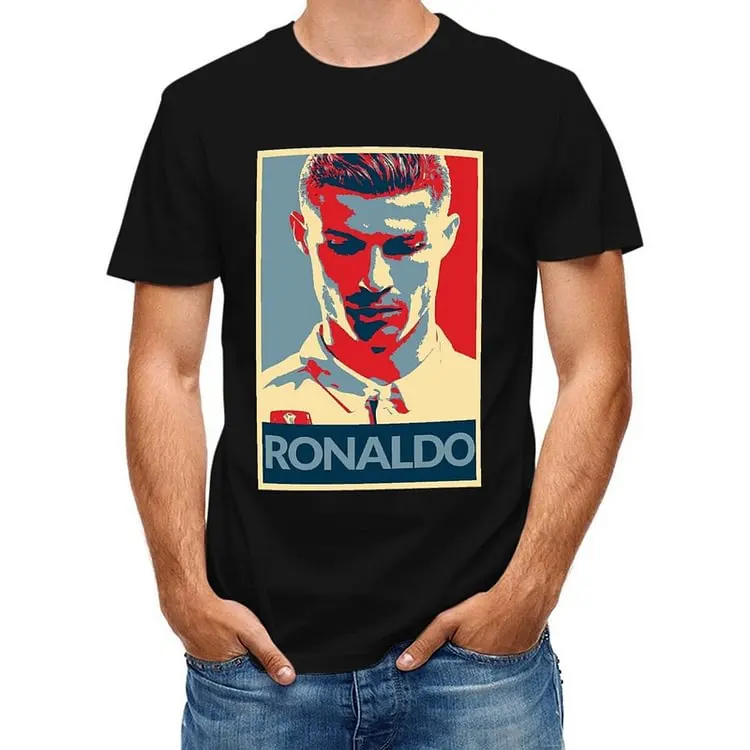 Cristiano Ronaldo Inspired Poster Short Sleeve Soccer Culture Tee