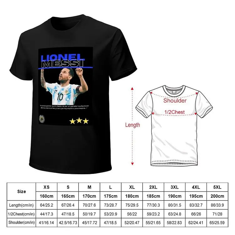 Lionel Messi Inspired Men's T-shirt
