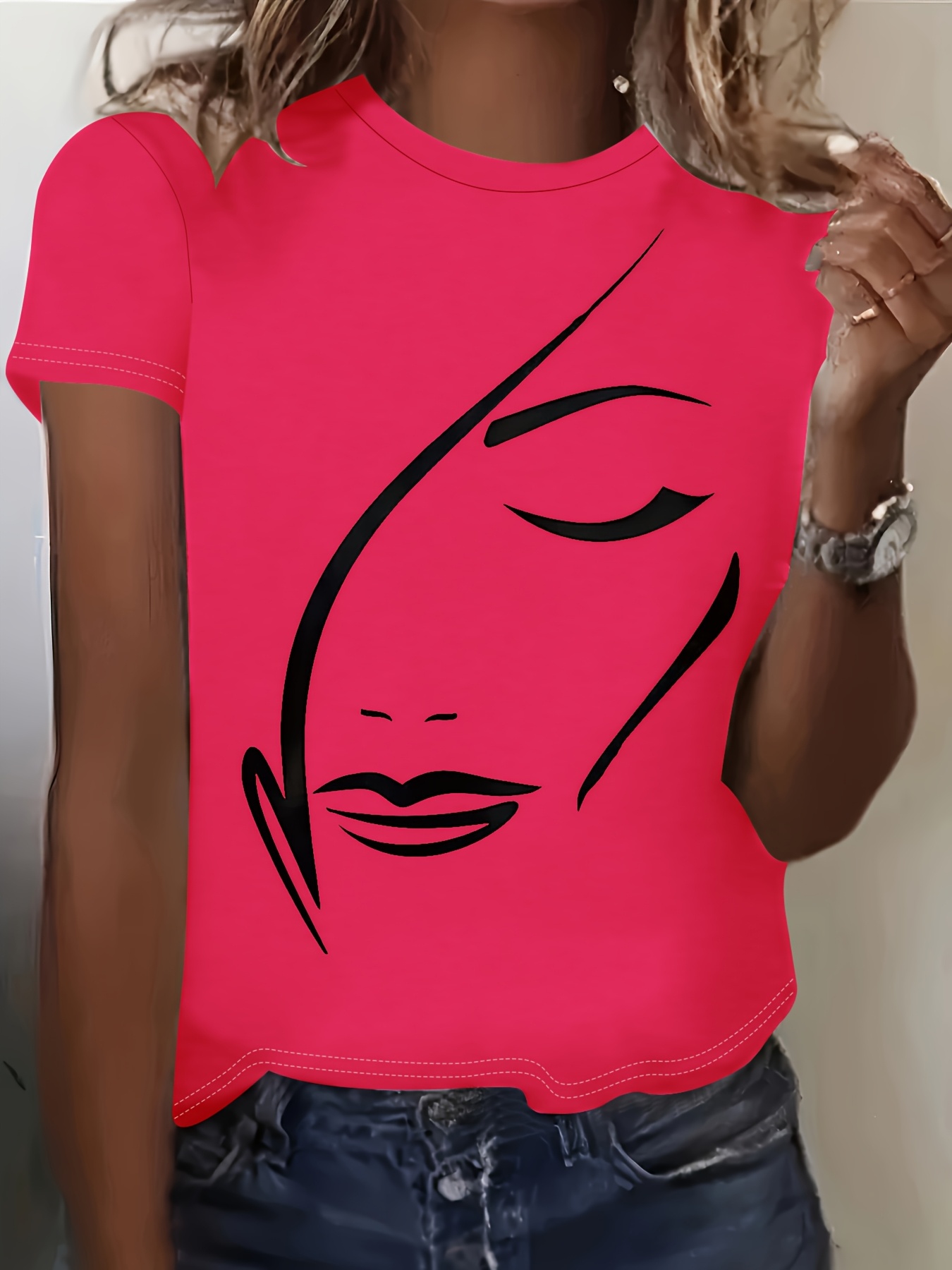 Printed Casual Stylish Versatile T-Shirt