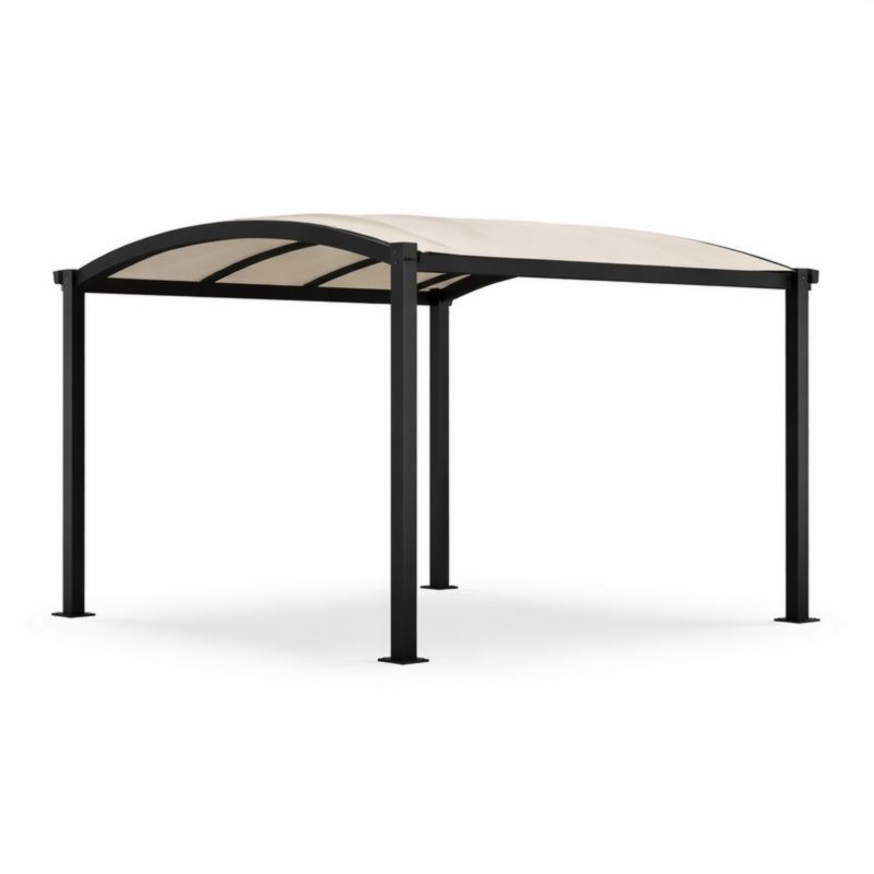 Gazebo in Metallo con Tetto in Tessuto 300x300 cm