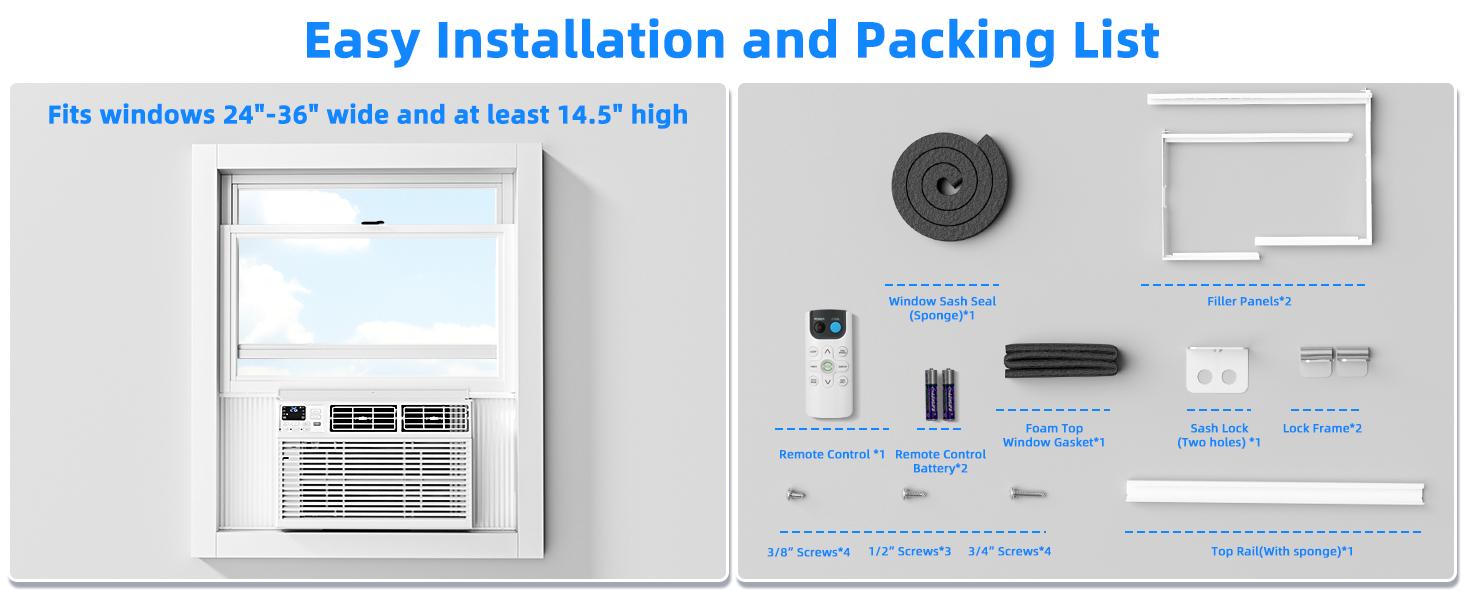 Antarctic Star 5,000-14,000 BTU Small Window Air Conditioner AC Unit Cools up to 350 Sq.Ft. with 7 Modes, Ultra-quiet Air Conditioner Window Unit with Remote Control, Easy to Install, Energy Saving, White Antarctic Star 5,000-14,000 BTU Small Window Air Conditioner AC Unit Cools up to 350 Sq.Ft. with 7 Modes, Ultra-quiet Air Conditioner Window Unit with Remote Control, Easy to Install, Energy Saving, White