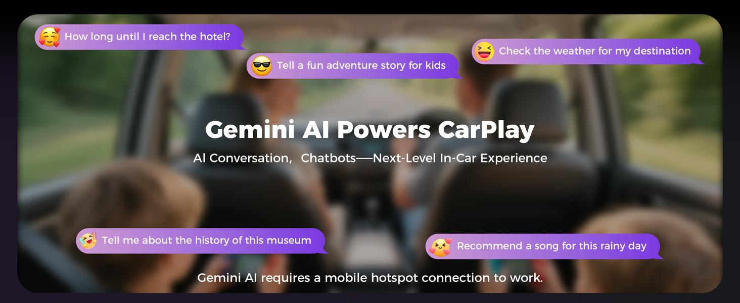 LAMTTO 11" AI Car Screen: Gemini+Offline GPS+Apps | Not Just CarPlay - Open Android 15 4GB+64G