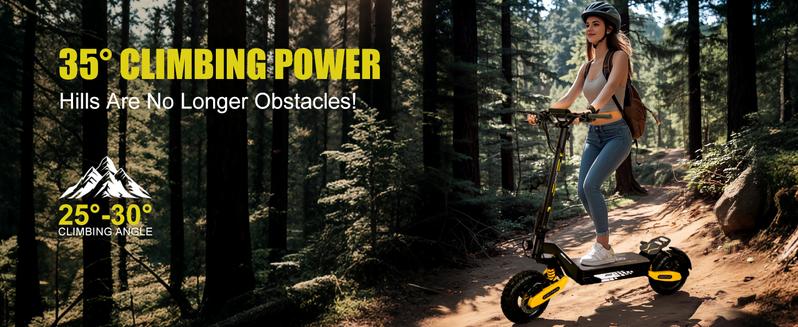 EOEOTWO All Terrain Electric Scooter,1200W Violent Motor,30MPH Fast 20/40Miles Range,3 Seconds Folding,330LBs Load Capacity,Dual Shock Absorption,Foldable Off-Road E-Scooter