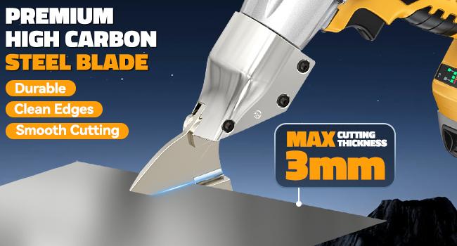 Sheet Metal Cutter Compatible with Dewalt 20v, Battery Not Included, Sheet Metal Nibbler - 221 Ft-Lbs Torque Metal Shears - Cuts 18GA Material for Steel, Leather & Carpet - with 360 Degree Pivoting Head Sheet Metal Cutter Compatible with Dewalt 20v, Battery Not Included, Sheet Metal Nibbler - 221 Ft-Lbs Torque Metal Shears - Cuts 18GA Material for Steel, Leather & Carpet - with 360 Degree Pivoting Head