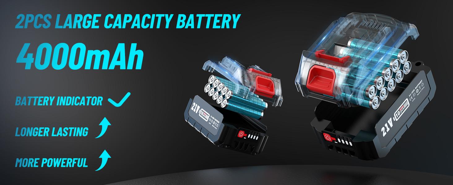 SEESII Cordless Angle Grinder Kit with 2x4.0Ah Batteries, 10000RPM Brushless Electric Metal Grinder w/ 4-1/2" Cutting Wheel, Flap Wheel, and Wool Carving Wheel for Precision Cutting & Grinding