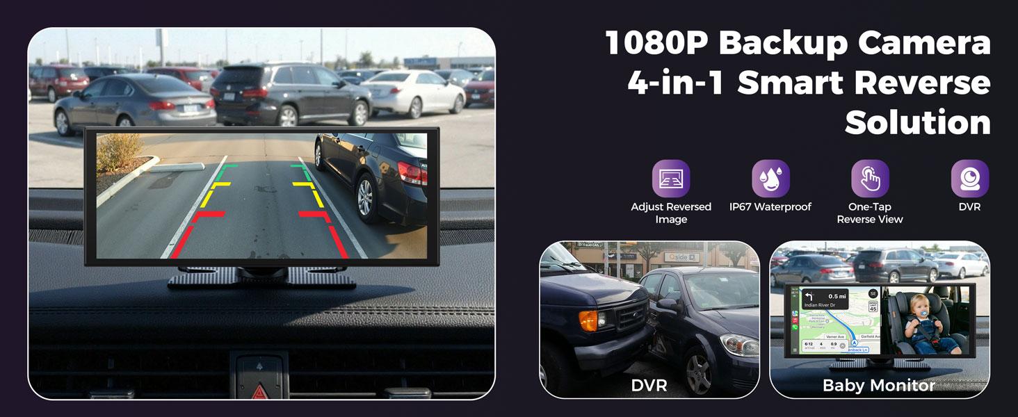 LAMTTO 11" AI Car Screen: Gemini+Offline GPS+Apps | Not Just CarPlay - Open Android 15 4GB+64G