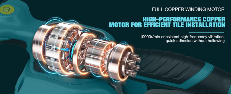 Seesii KP-160B Tile Vibration Tool, Cordless Tile Vibration Leveling Machine with 2×2000mAh Batteries, 160mm Large Suction Strong Grip, 12-Speed Adjustable Tile Tools for Floor/for the Pro and DIY fathersdaygift Outdoorfun Seesii KP-160B Tile Vibration Tool, Cordless Tile Vibration Leveling Machine with 2×2000mAh Batteries, 160mm Large Suction Strong Grip, 12-Speed Adjustable Tile Tools for Floor/for the Pro and DIY fathersdaygift Outdoorfun