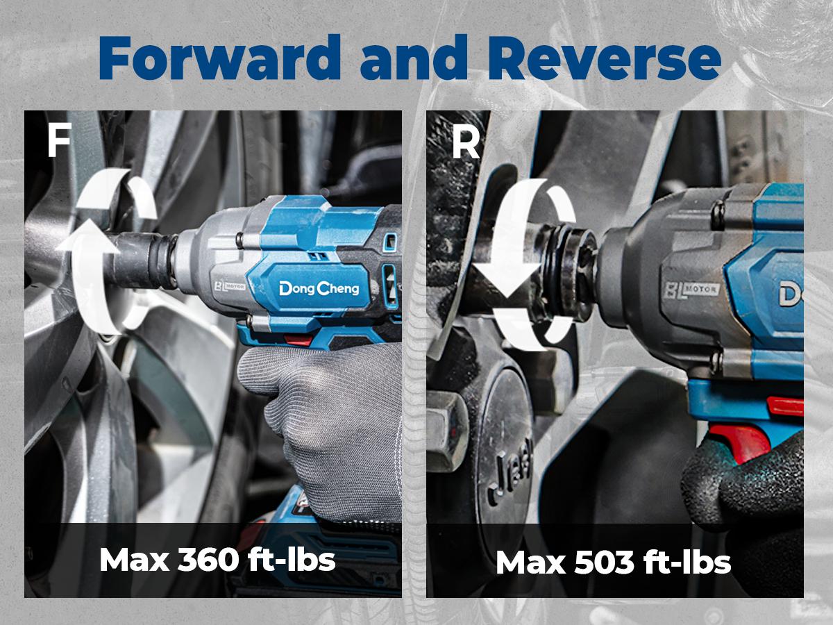 【5-year warranty】Dong Cheng 20V Max Cordless Impact Wrench 1/2", High Torque 360 ft-lbs, with 3 Mode Speed, 2*4.0Ah Battery and Charger, Brushless Power Impact Gun for Car Tires, Includes 4 Impact Sockets and Kit Bag Power Impact Driver Heavy Duty Tool 【5-year warranty】Dong Cheng 20V Max Cordless Impact Wrench 1/2", High Torque 360 ft-lbs, with 3 Mode Speed, 2*4.0Ah Battery and Charger, Brushless Power Impact Gun for Car Tires, Includes 4 Impact Sockets and Kit Bag Power Impact Driver Heavy Duty Tool