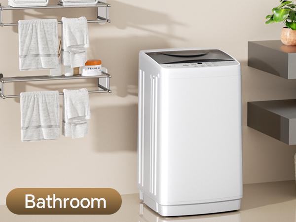 Portable Washing Machine, 7.7 lbs Full-Automatic Compact Laundry Washer, Stainless Steel Drum, 10 Wash Cycles, Auto-Balance Detection, LED Display, Mini Washer for Home, Apartment, Dorm, White Portable Washing Machine, 7.7 lbs Full-Automatic Compact Laundry Washer, Stainless Steel Drum, 10 Wash Cycles, Auto-Balance Detection, LED Display, Mini Washer for Home, Apartment, Dorm, White