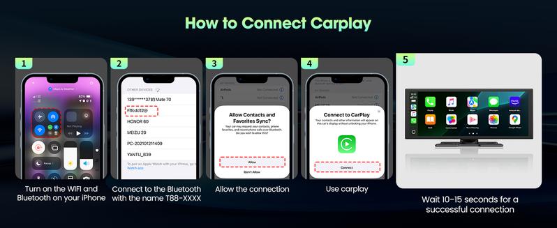 【NewYear 2026】LAMTTO&nbsp;10.25"&nbsp;Big&nbsp;Touch&nbsp;Screen Wirelesss&nbsp;CarPlay&nbsp;Screen&nbsp;supports Youtube/Netflix/TikTok&nbsp;Apps with 720P Parking Backup Camera, for&nbsp;iPhone&nbsp;8-15+&nbsp;/&nbsp;Android&nbsp;11+, suitable for vehicle upgrades, navigation, and in-car entertainmen