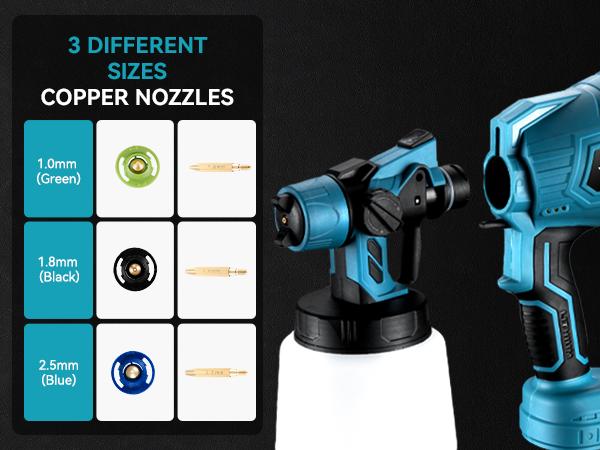 YOFIDRA Cordless Paint Sprayer 1000ml with 21V 2x3.0Ah Batteries for Furniture & House Painting Lightweight Design & Easy Storage tools Rechargeable YOFIDRA Cordless Paint Sprayer 1000ml with 21V 2x3.0Ah Batteries for Furniture & House Painting Lightweight Design & Easy Storage tools Rechargeable