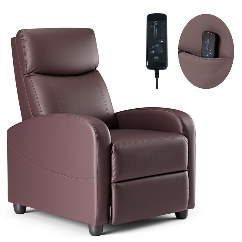 【Regalos de Año Nuevo】Sillón reclinable para sala de estar, sillón reclinable de masaje, sillones para cine en casa, sillón reclinable moderno ajustable con asiento y respaldo acolchados.