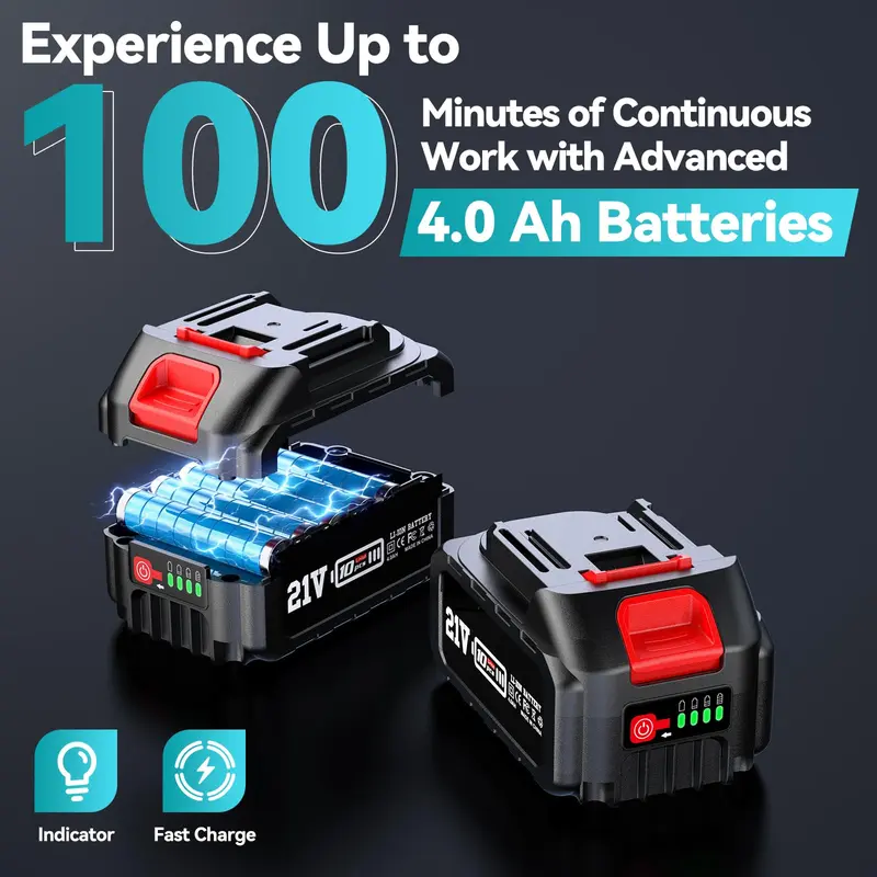 Sierra de pértiga y motosierra inalámbrica 2 en 1 con 2 baterías, sierra eléctrica de pértiga para poda de árboles