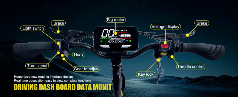 EOEOTWO All Terrain Electric Scooter,1200W Violent Motor,30MPH Fast 20/40Miles Range,3 Seconds Folding,330LBs Load Capacity,Dual Shock Absorption,Foldable Off-Road E-Scooter