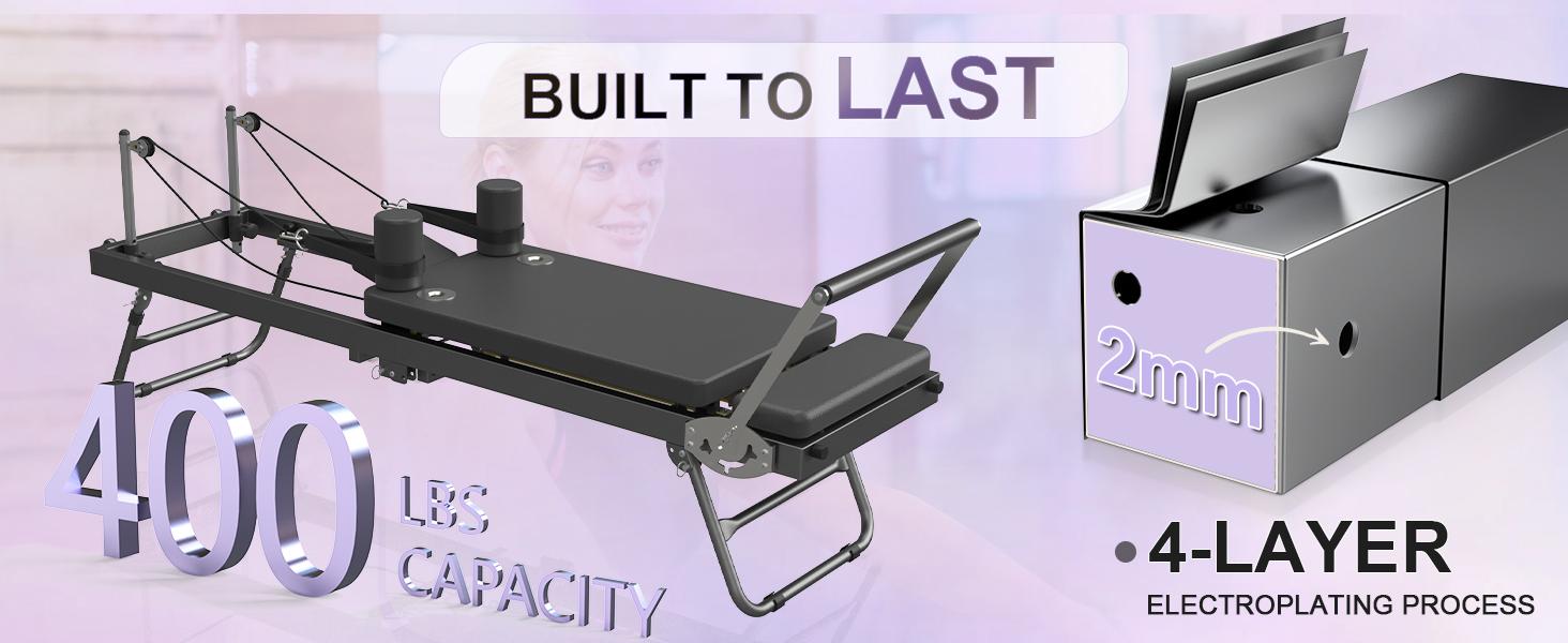 Pilates Reformer, Foldable Reformer Pilates Machine, Pilates Equipment for Home Women Use Gym Workout & Advanced and Beginners Users Pilates Reformer, Foldable Reformer Pilates Machine, Pilates Equipment for Home Women Use Gym Workout & Advanced and Beginners Users