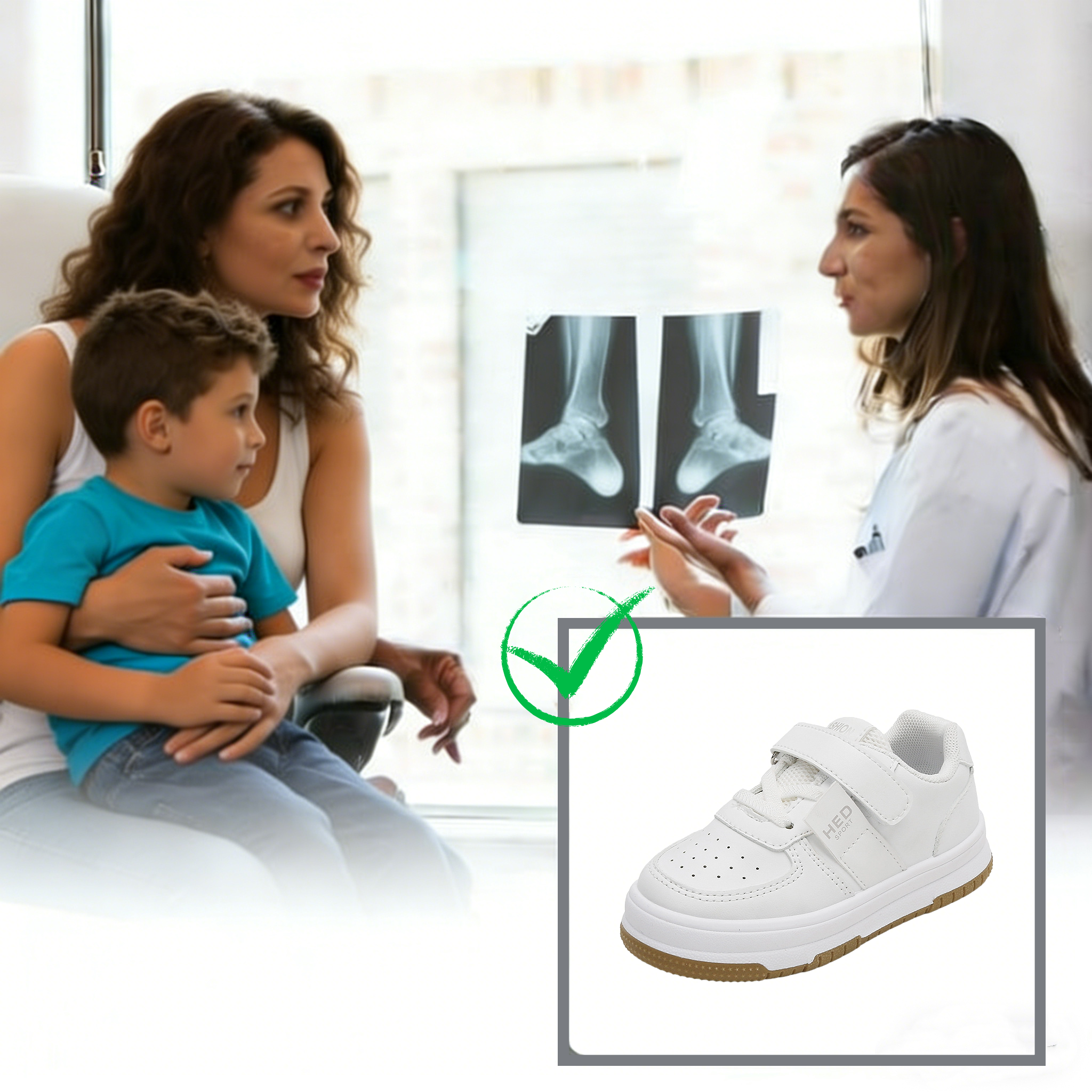 Scarpe ortopediche in velcro per bambini e bambine, ✅️ Adatte a bambini da 1 a 12 anni, prevengono le deformità del piede e correggono lievi errori di postura durante la camminata 👍🏻