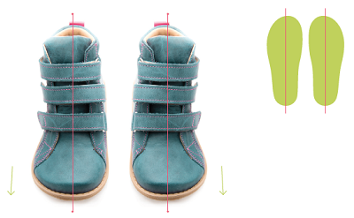 Stivali con punta a piccione per bambini con supporto alla caviglia Stivali correttivi in pelle per bambini con punta a piccione