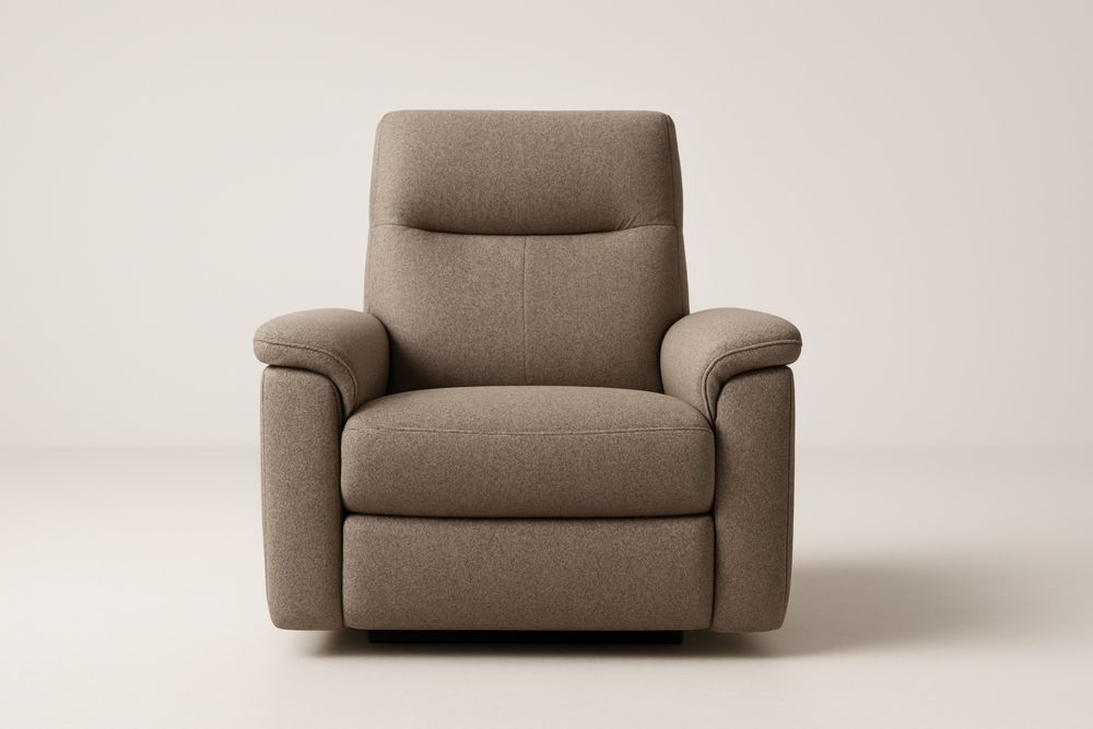 Poltrona reclinabile in poliestere Marrone