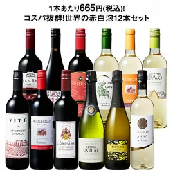 3大銘醸地入り!世界の選りすぐり赤・白・スパークリングワイン飲み比べ12本セット 第31弾 【9000197】 | 金賞 飲み比べ ワイン ワインセット ミックス wine wainn ボルドー フランス イタリア スペイン お買い得 ギフト