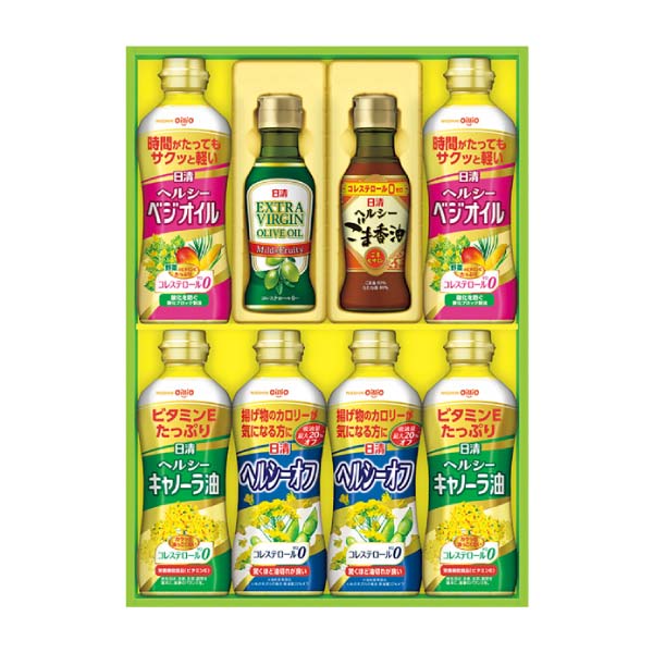 日清オイリオ オリーブオイル＆バラエティオイルギフト【冬の贈りもの・お歳暮】[OV-40A]