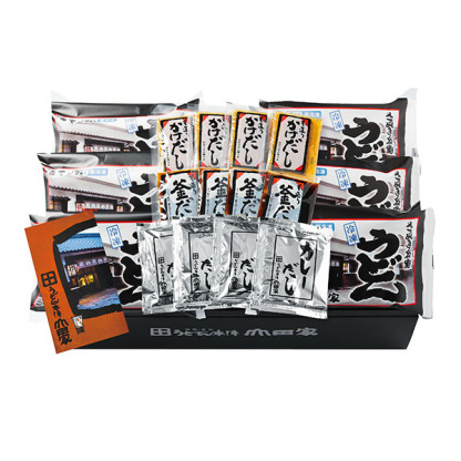 香川うどん本陣山田家冷凍讃岐うどんと3種のだしセット冷凍うどん(200g×2)×6袋、本造りかけだし40g・本造り釜だし25g・カレーだし65g×各4【NN】