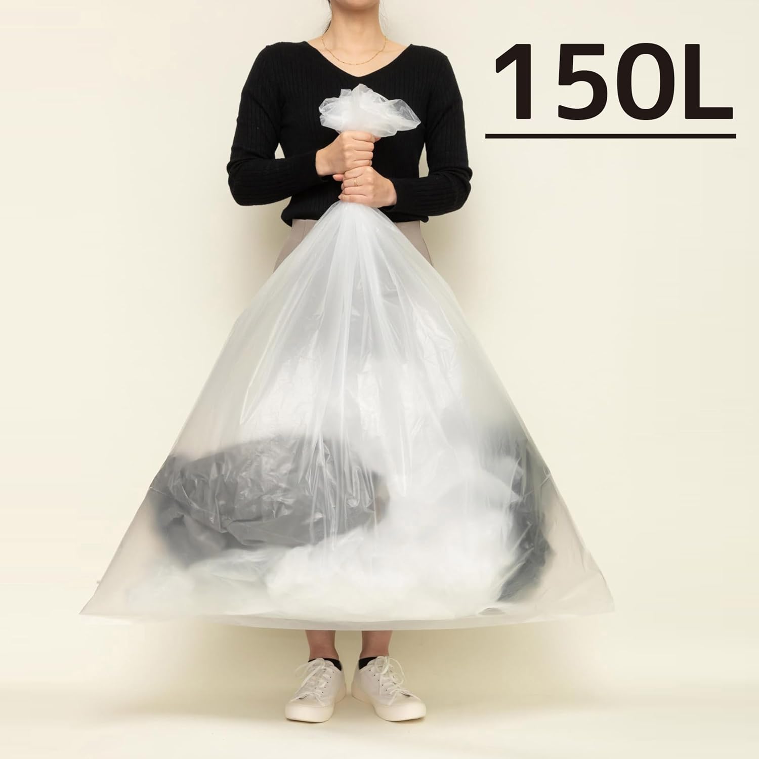 Chemical Japan HD-700 Garbage Bags, Thick and Durable, 2.6 gal (70 L), 60 Sheets (30 Sheets x 2 Sets), Translucent, Shakashaka Type, Width 31.5 inches (80 cm), Height 35.4 inches (90 cm), Thickness