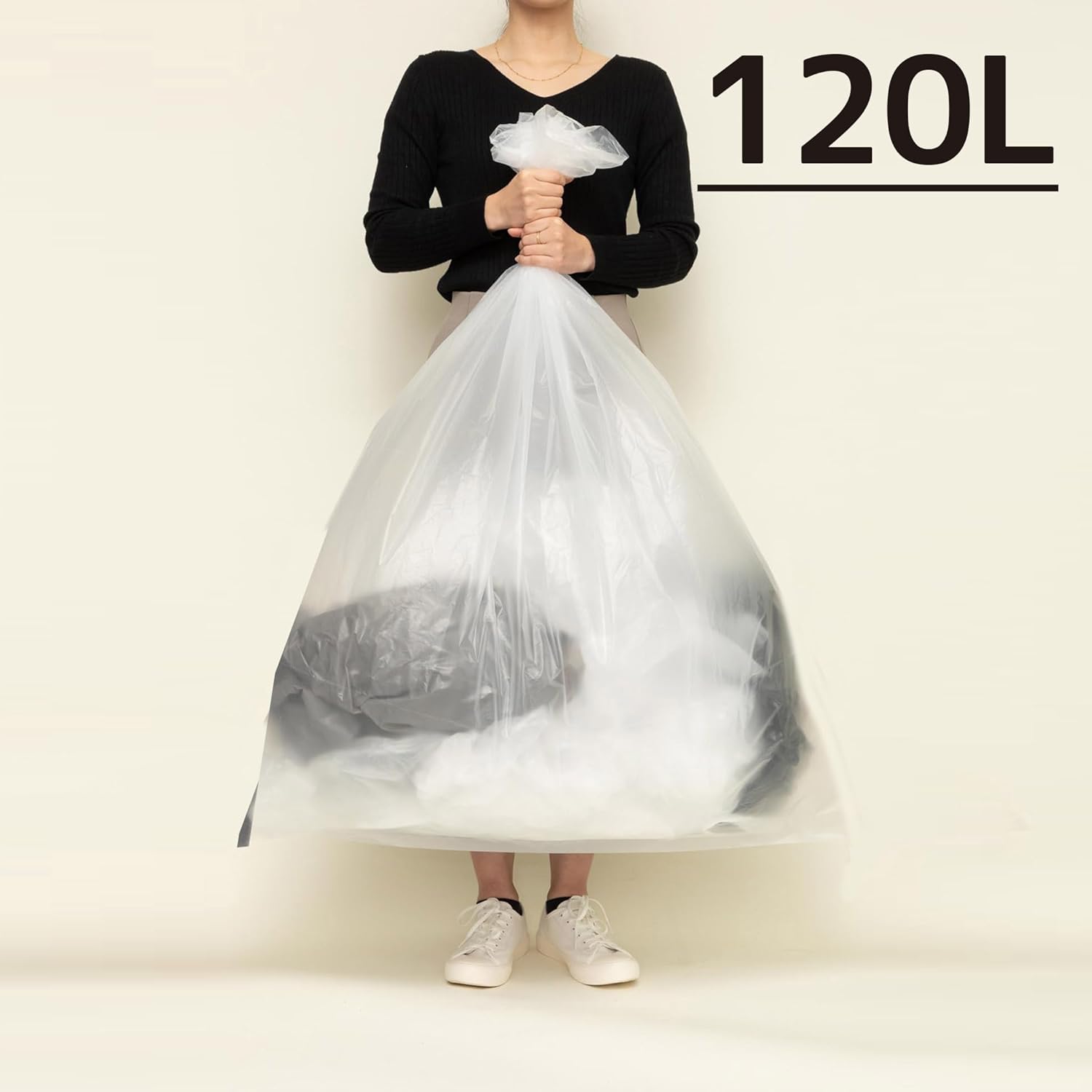 Chemical Japan HD-700 Garbage Bags, Thick and Durable, 2.6 gal (70 L), 60 Sheets (30 Sheets x 2 Sets), Translucent, Shakashaka Type, Width 31.5 inches (80 cm), Height 35.4 inches (90 cm), Thickness