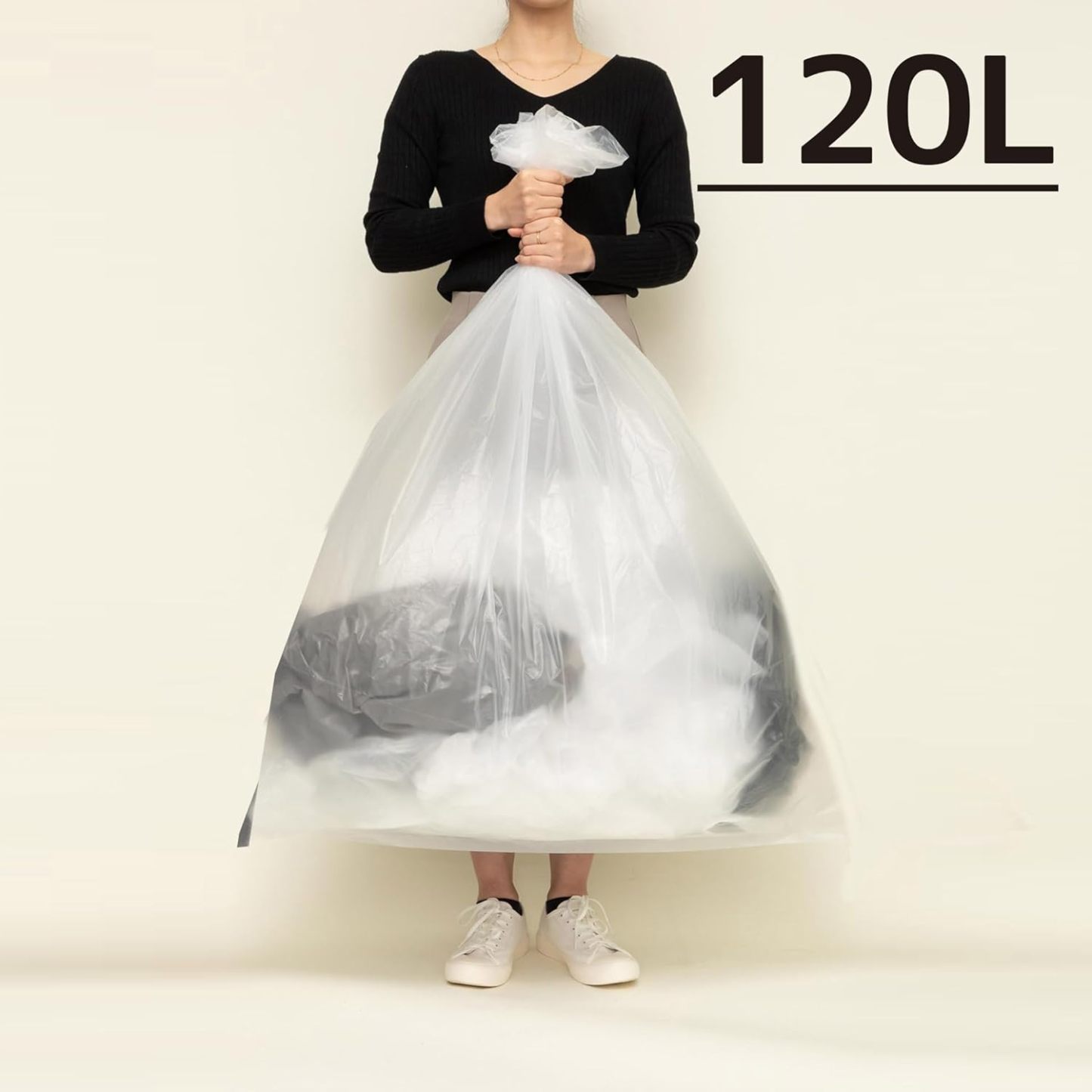 Chemical Japan HD-700 Garbage Bags, Thick and Durable, 2.6 gal (70 L), 60 Sheets (30 Sheets x 2 Sets), Translucent, Shakashaka Type, Width 31.5 inches (80 cm), Height 35.4 inches (90 cm), Thickness