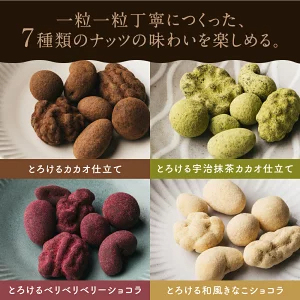 ＼ランキング1位／ななつのしあわせミックスナッツ チョコレート バレンタイン チョコ 2026 とろけるカカオ仕立て アーモンド クルミ マカデミア カシューナッツ ピスタチオ 冬 ギフト 送料無料 ホワイトデー