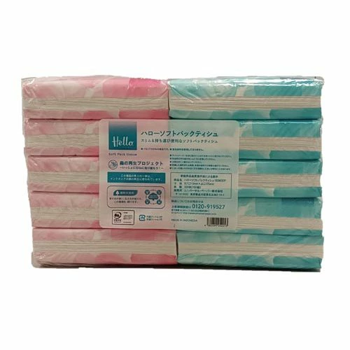 ハロー ソフトパックティシュ(160組×30個)【ハロー】