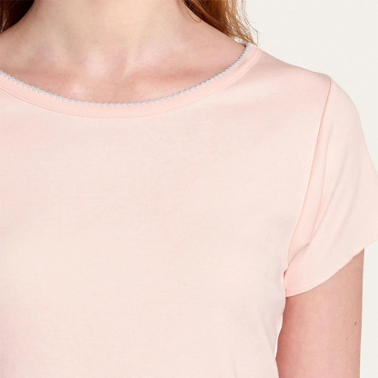 Pink pajama shorts set