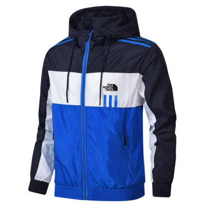 abrigo deportivo con diseño colour block