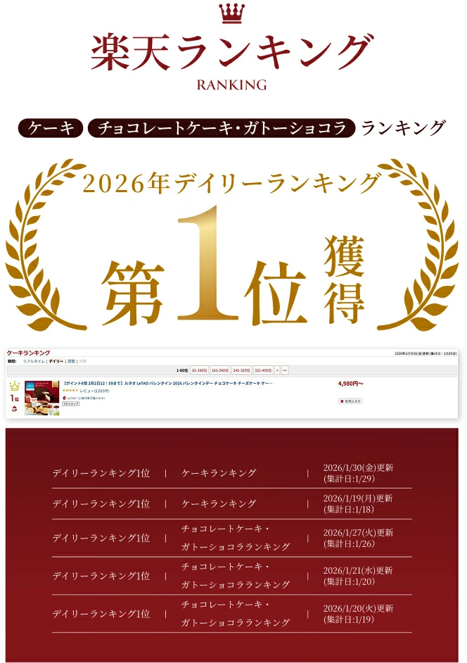 遅れてごめんね バレンタイン ルタオ LeTAO 2026 バレンタインデー チョコケーキ チーズケーキ ケーキ スイーツ 2個 セット チョコレートチーズケーキ 誕生日 洋菓子 プレゼント ギフト 誕生日 お取り寄せ 北海道 とろけるショコラセット