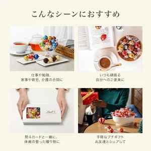 2月12日朝8時まで受付中 バレンタイン リンツ Lindt チョコレート リンドール テイスティングセット 16個入｜ギフト 可愛い スイーツ お菓子 おしゃれ 個包装 小分け リンツチョコ 誕生日 手土産 お礼 お返し 家族 プチギフト