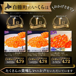 【ふるさと納税】総合1位常連 いくらの町しらぬか 鮭 いくら 醤油漬け 400g / 800g(200gパック)【内容量が選べる】 ふるさと納税 海鮮 北海道 イクラ 小分け ふるさと ランキング 人気 高評価 白糠町