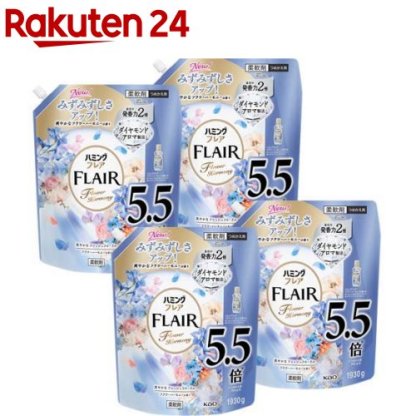 【1種類を選べる】ハミングフレア 柔軟剤 つめかえ用 メガサイズ 梱販売用(4袋入)【フレア フレグランス】
